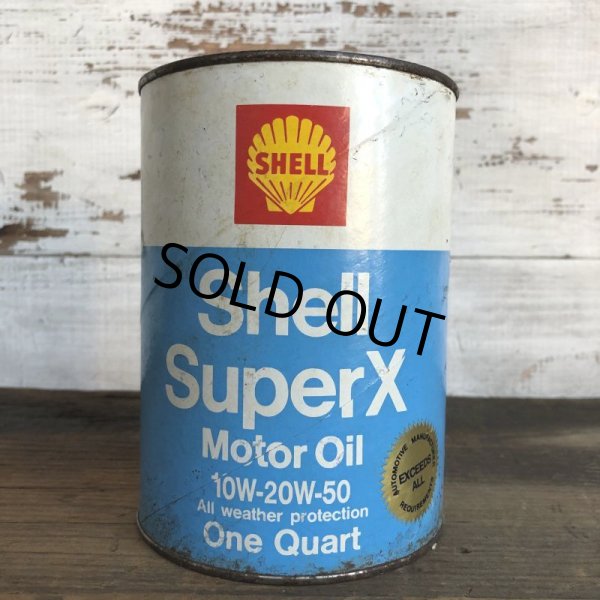 画像1: Vintage SHELL Quart Oil can (S933)  (1)