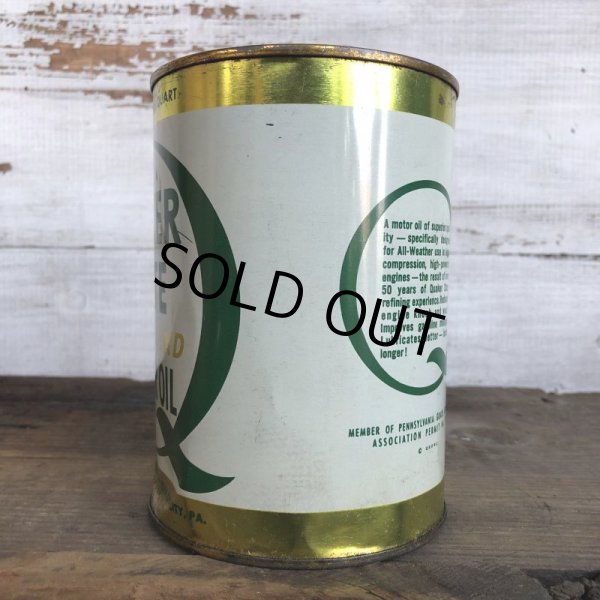 画像2: Vintage QUAKER STATE Quart Oil can (S928)  (2)