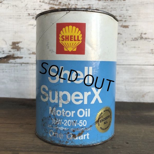 画像3: Vintage SHELL Quart Oil can (S933)  (3)