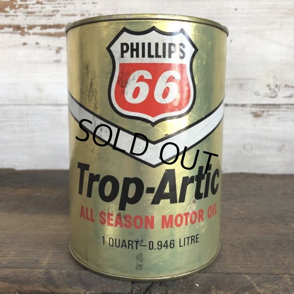 画像1: Vintage PHILLIPS 66 Quart Oil can (S921)  (1)