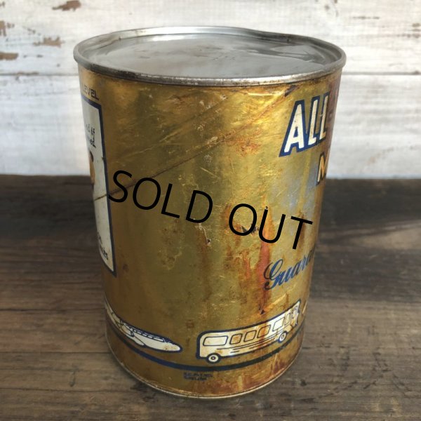 画像4: Vintage ALL-WEATHER MOTOR OIL Quart Oil can (S944)  (4)