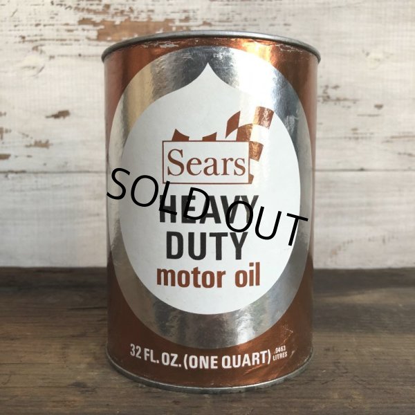 画像1: Vintage SEARS Quart Oil can (S947)  (1)