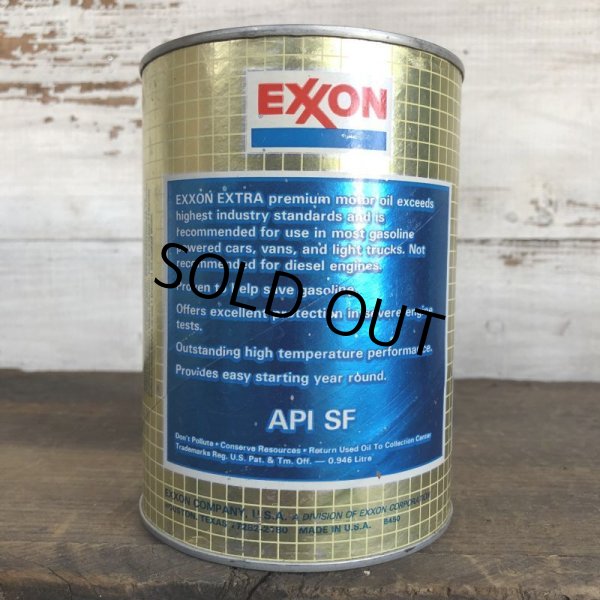 画像3: Vintage EXXON Quart Oil can (S923)  (3)