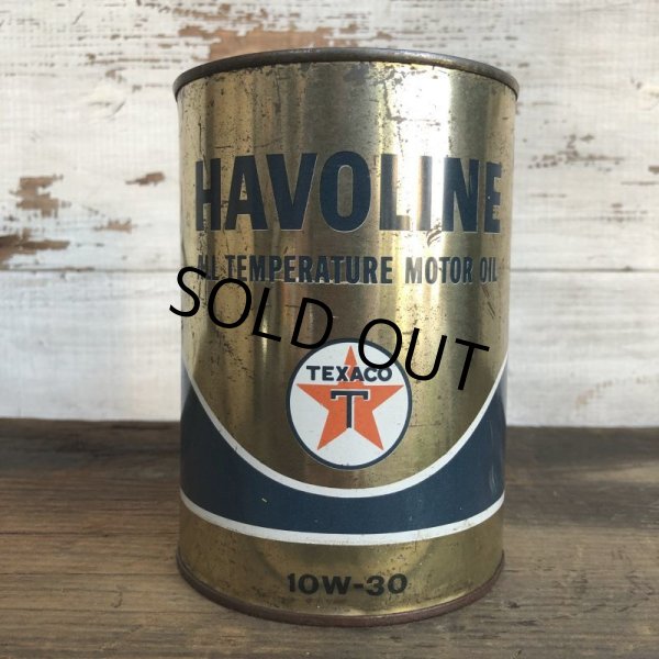 画像1: Vintage TEXACO Quart Oil can (S940)  (1)