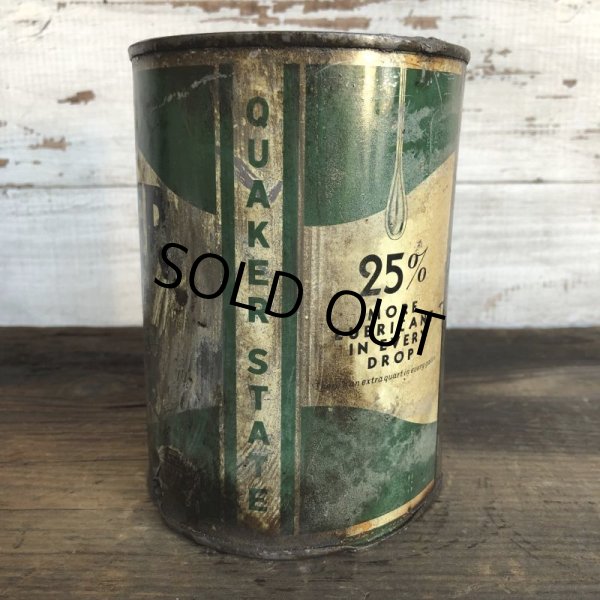 画像2: Vintage QUAKER STATE Quart Oil can (S942)  (2)