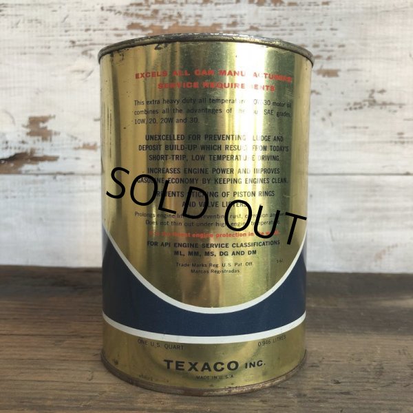 画像3: Vintage TEXACO Quart Oil can (S940)  (3)