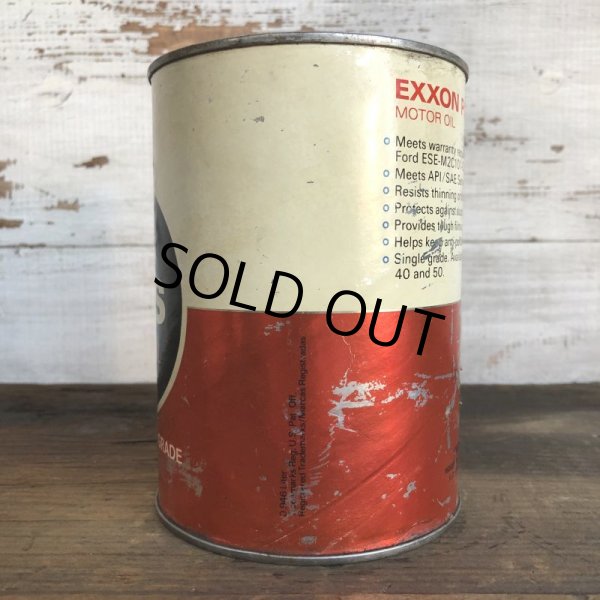 画像2: Vintage EXXON Quart Oil can (S937)  (2)