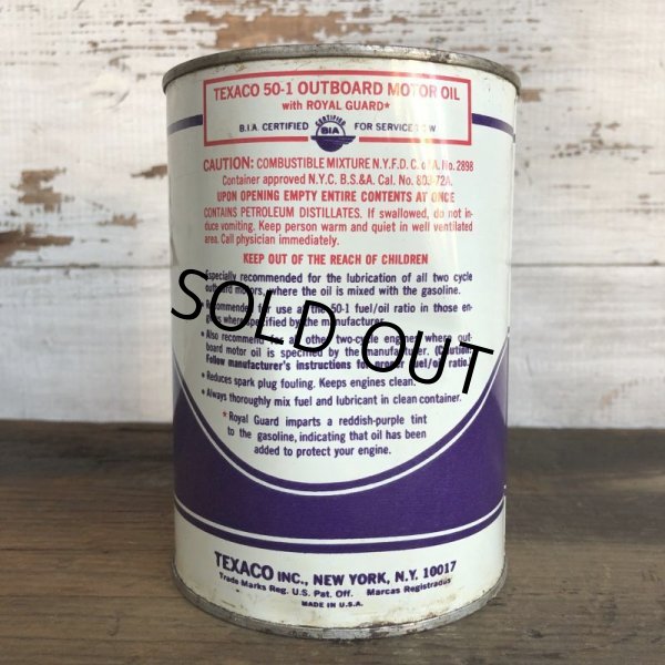 画像3: Vintage TEXACO Quart Oil can (S939)  (3)