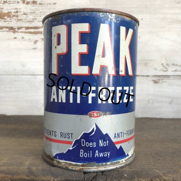 画像1: Vintage PEAK Quart Oil can (S924)  (1)