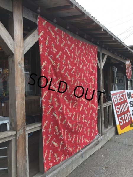 画像6: 50s Native-American Totem Pole Vintage Fabric (S955)  (6)