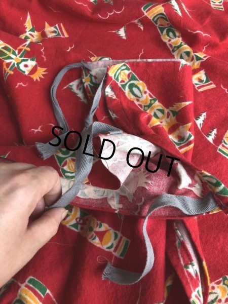 画像3: 50s Native-American Totem Pole Vintage Fabric (S955)  (3)