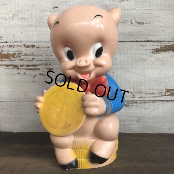 画像1: 70s Vintage WB Porky Pig  Bank (S970) (1)