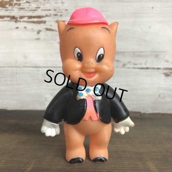 画像1: 70s Vintage WB Porky Pig Soft Figure R.Dakin (S971) (1)