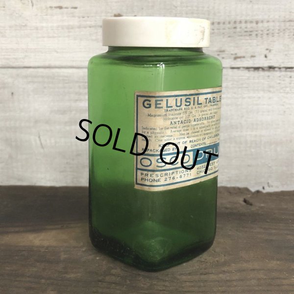 画像2: Vintage Glass Bottle GELUSIL TABLET (S981) (2)