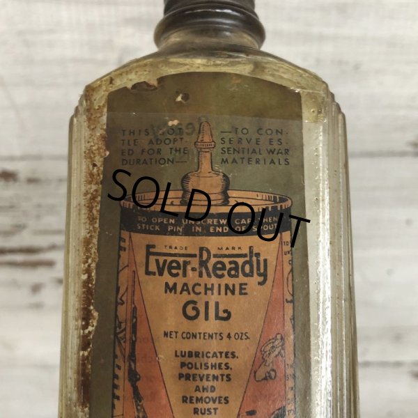 画像7: Vintage Glass Bottle Ever-Ready MACHINE OIL (S980) (7)