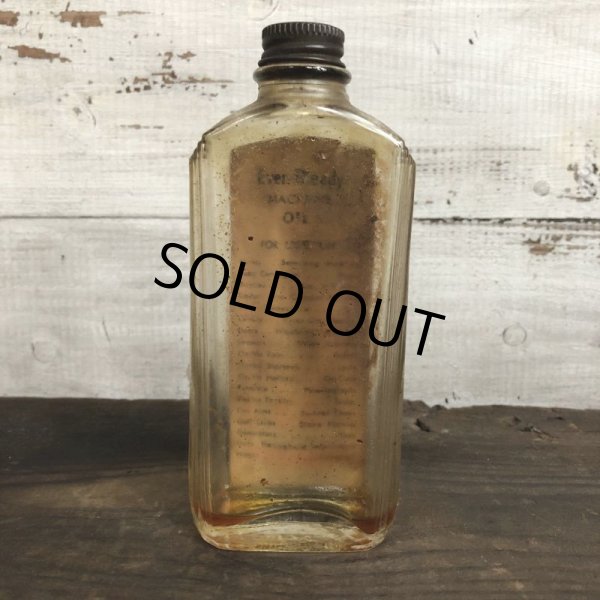 画像3: Vintage Glass Bottle Ever-Ready MACHINE OIL (S980) (3)