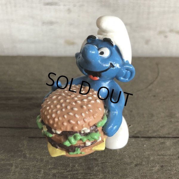 画像1: 1996 McDonald's Happy Meal Big Mac Smurf PVC (S914) (1)