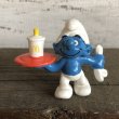 画像1: 1996 McDonald's Happy Meal Waiter Smurf PVC (S909) (1)