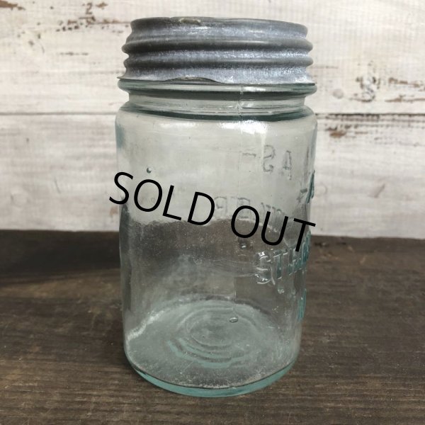 画像4: Vintage Glass Atlas Mason Jar 14.5cm (S992) (4)