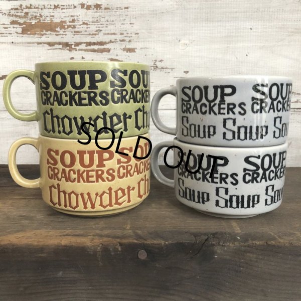 画像9: 70s Vintage Soup Crackers Heavy Mug Gray (S928) (9)
