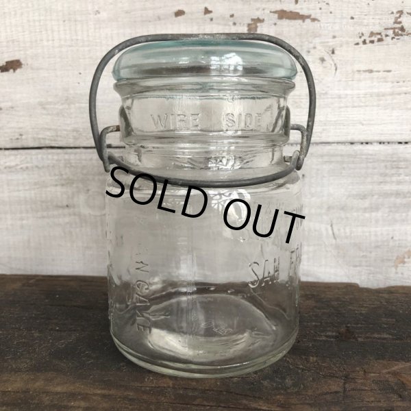 画像1: Vintage Suey Func, Yuen Glass Top Mason Jar 13.5cm (S997) (1)