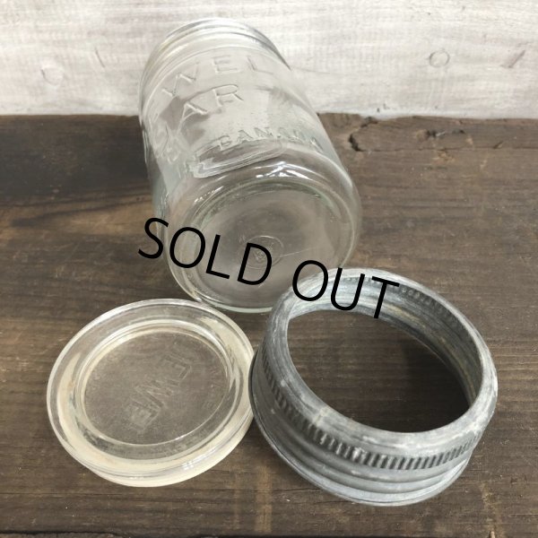 画像8: Vintage Glass Jewel Mason Jar 14cm (S994) (8)