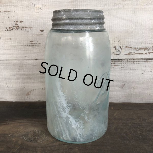画像4: 10s Vintage Glass Ball Mason Jar 17.5cm (S983) (4)