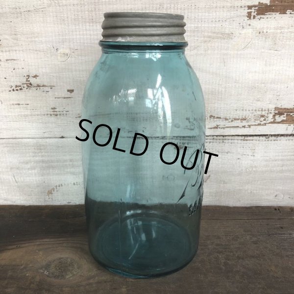 画像4: 20s-30s Vintage Glass Ball Mason Jar 22.5cm (S982) (4)