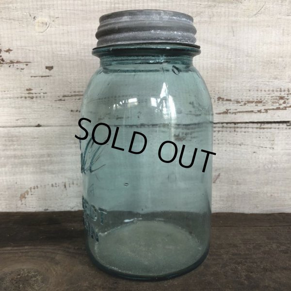 画像2: 30s Vintage Glass Ball Mason Jar 17.5cm (S988) (2)