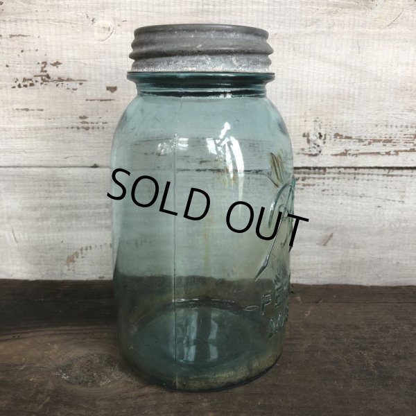 画像4: 20s-30s Vintage Glass Ball Mason Jar 17.5cm (S984) (4)