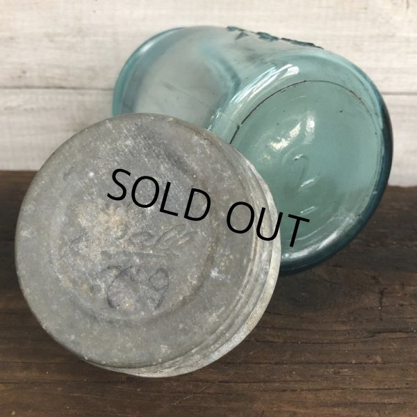 画像6: 30s Vintage Glass Ball Mason Jar 14cm (S991) (6)