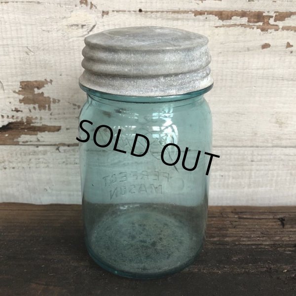 画像3: 30s Vintage Glass Ball Mason Jar 14cm (S989) (3)