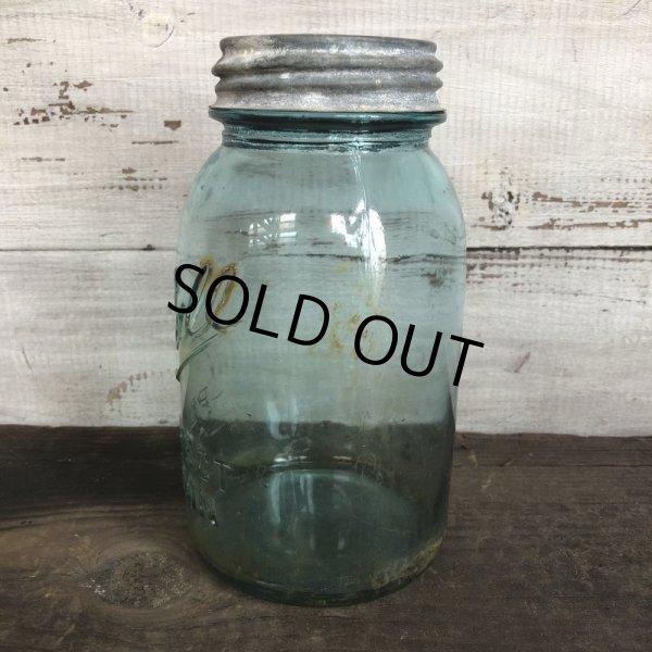 画像2: 20s-30s Vintage Glass Ball Mason Jar 17.5cm (S984) (2)