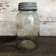 画像3: Vintage Glass Mission Mason Jar 17.5cm (S995) (3)