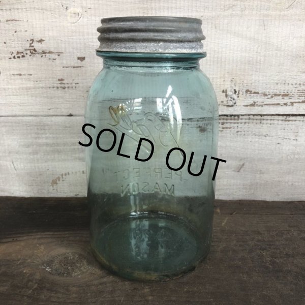 画像3: 20s-30s Vintage Glass Ball Mason Jar 17.5cm (S984) (3)