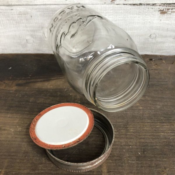 画像7: Vintage Glass Kerr Mason Jar 17.5cm (S996) (7)