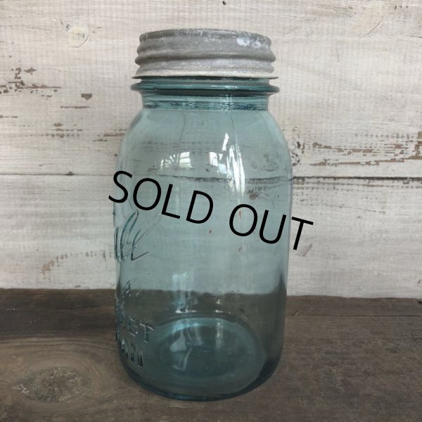 画像2: 30s Vintage Glass Ball Mason Jar 17.5cm (S985) (2)