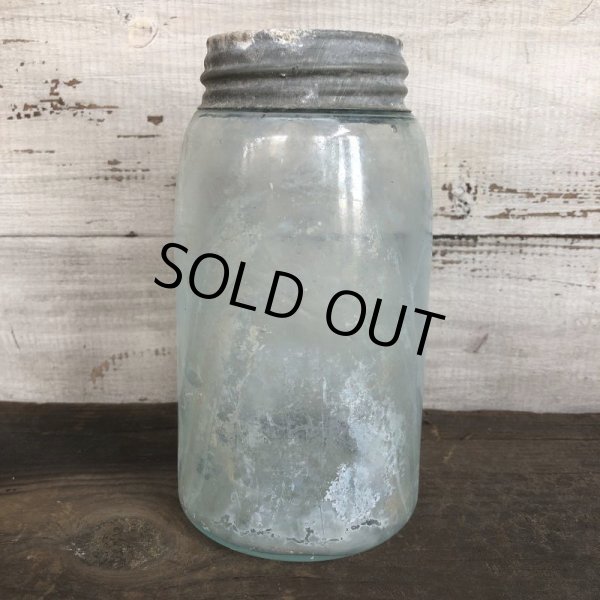 画像3: 10s Vintage Glass Ball Mason Jar 17.5cm (S983) (3)