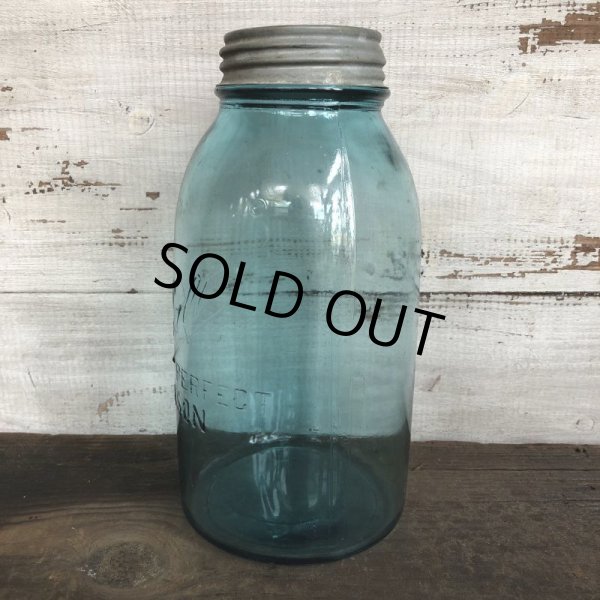 画像2: 20s-30s Vintage Glass Ball Mason Jar 22.5cm (S982) (2)