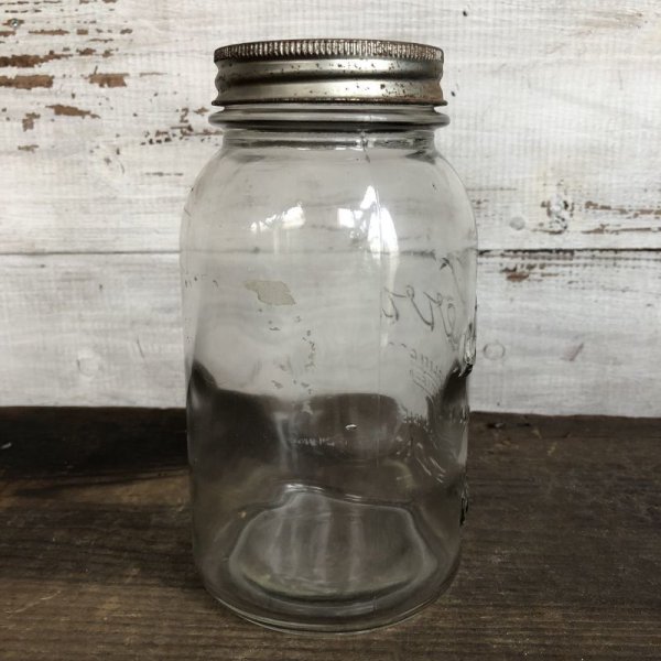 画像4: Vintage Glass Kerr Mason Jar 17.5cm (S996) (4)
