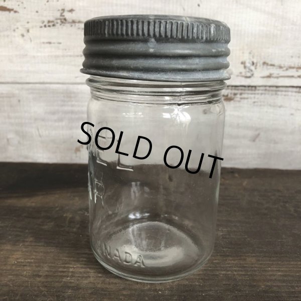 画像2: Vintage Glass Jewel Mason Jar 14cm (S994) (2)