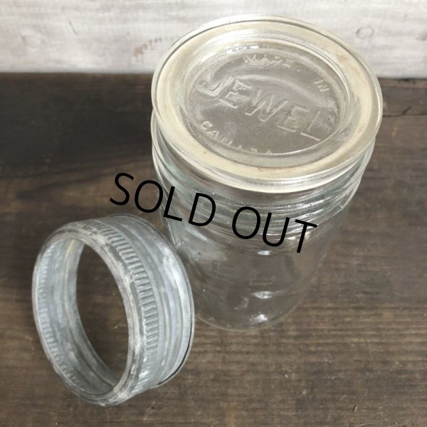 画像6: Vintage Glass Jewel Mason Jar 14cm (S994) (6)