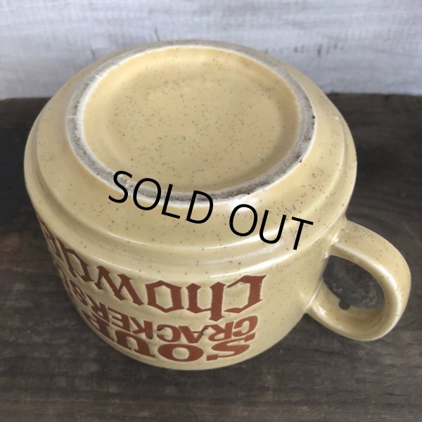 画像6: 70s Vintage Soup Crackers Chowder Heavy Mug Brown (S926) (6)