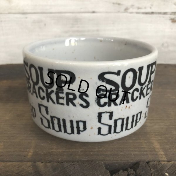 画像2: 70s Vintage Soup Crackers Heavy Mug Gray (S929) (2)