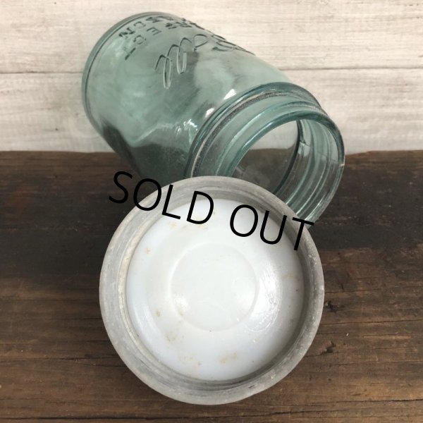 画像5: 30s Vintage Glass Ball Mason Jar 14cm (S990) (5)