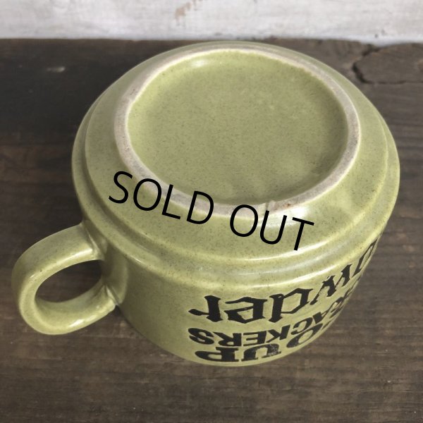 画像6: 70s Vintage Soup Crackers Chowder Heavy Mug Green (S927) (6)