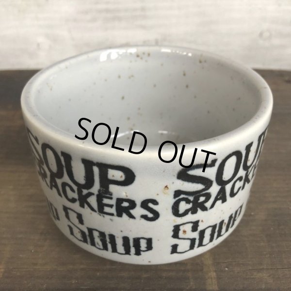 画像2: 70s Vintage Soup Crackers Heavy Mug Gray (S928) (2)