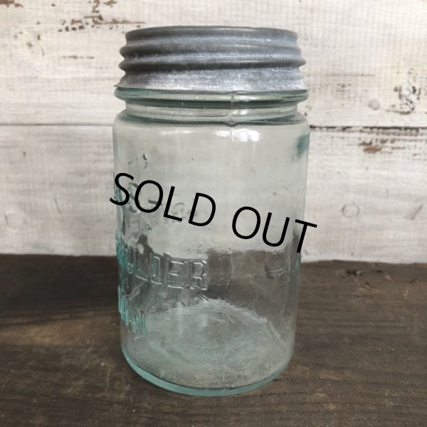 画像2: Vintage Glass Atlas Mason Jar 14.5cm (S992) (2)