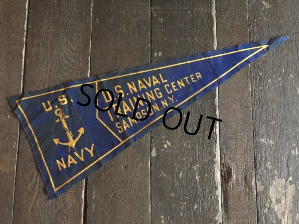 画像1: Vintage U.S NAVY Pennant (T003) (1)