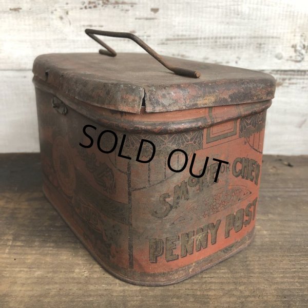 画像2: Vintage Penny Post Cut Plug Tabacco Tin (T007) (2)